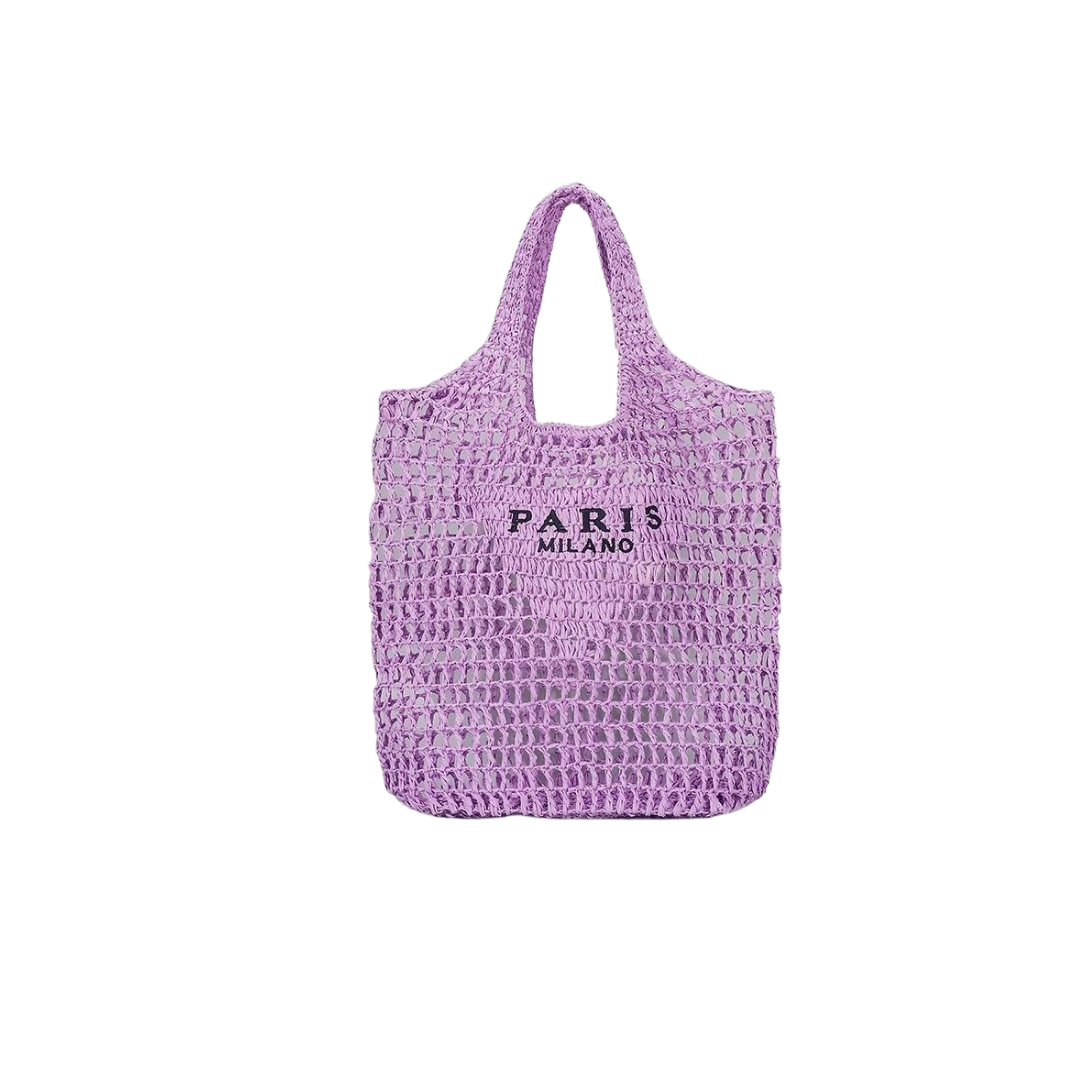 CROCHET TOTE BAG - LILAC