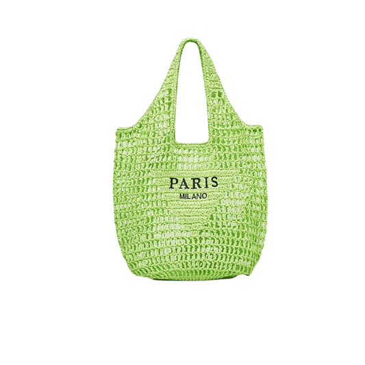 CROCHET TOTE BAG - LIME