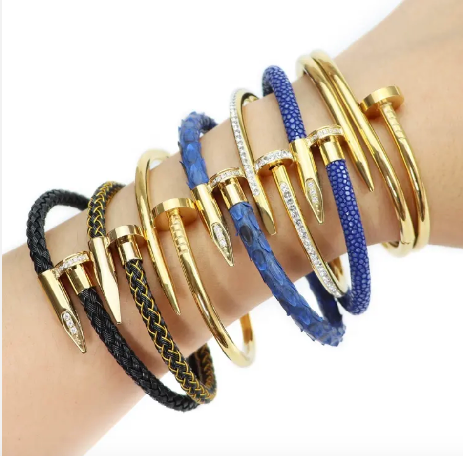 SPIKE BRACELET - BLUE PHYTON